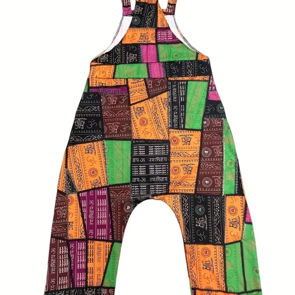 Patchwork Harem Jumpsuit - Multicolor - image 2